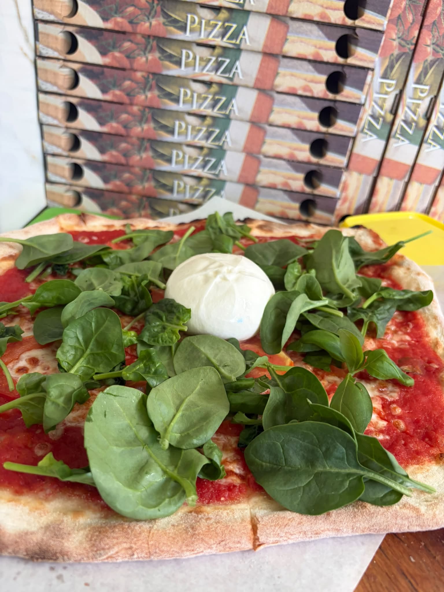 Calzone vege U Włocha z mozzarellą i szpinakiem