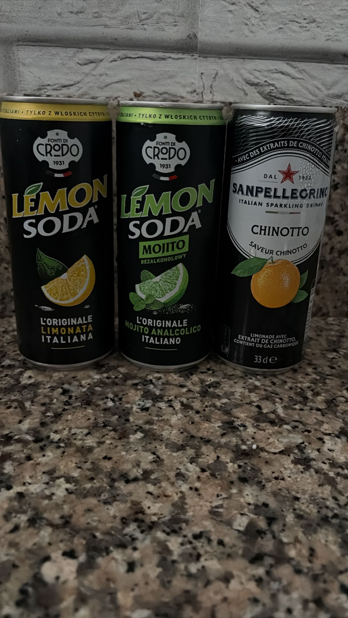 Włoskie napoje U Włocha — Lemon Soda, Mojito, Chinotto
