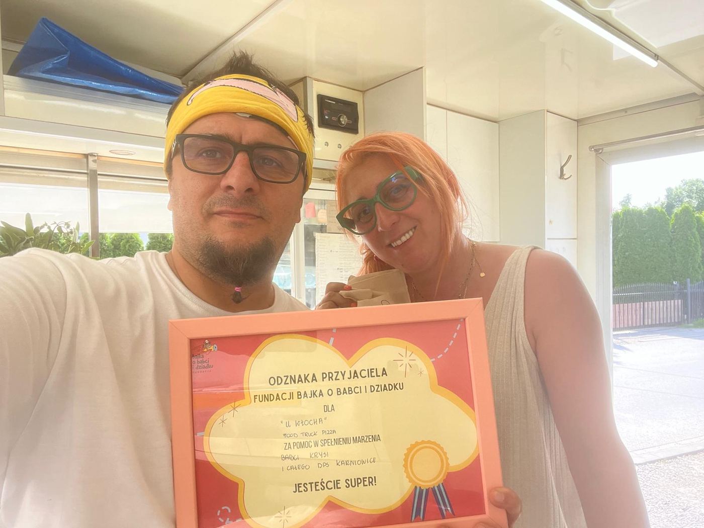 Odznaka Przyjaciela od Fundacji Bajka o Babci i Dziadku dla U Włocha